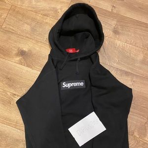 Supreme FW16 Black Box Logo Hoodie